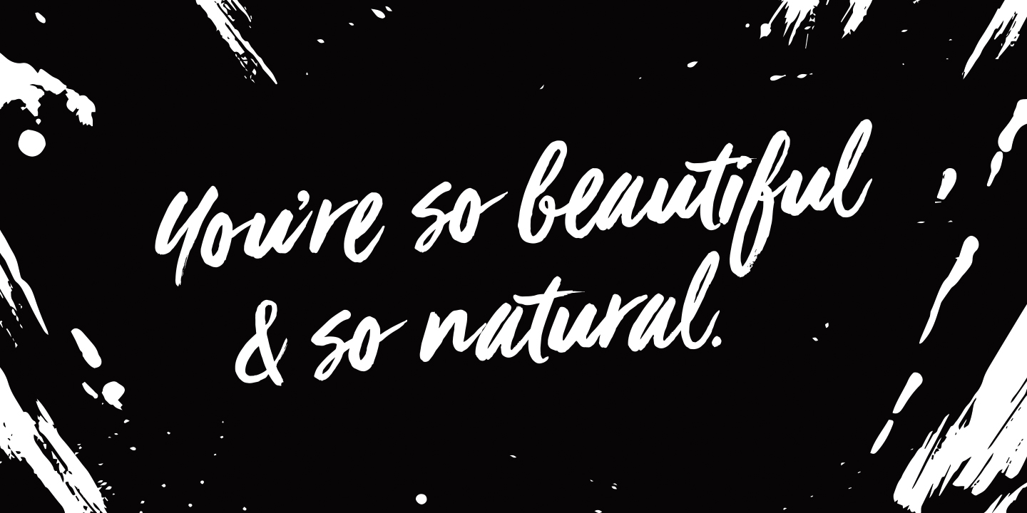 Beispiel einer Viva Beautiful Pro B-Schriftart